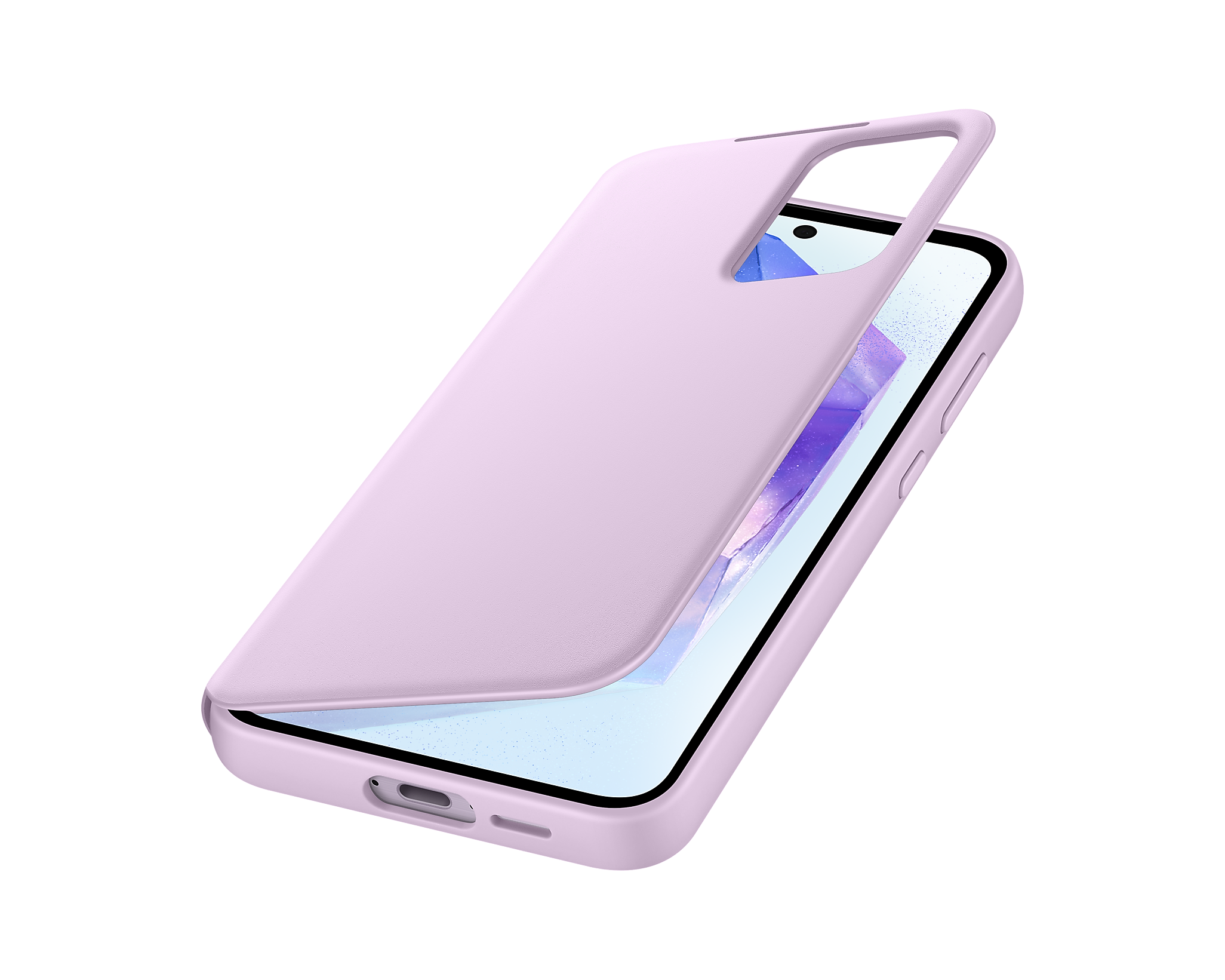 Original Smart View Wallet Case Samsung Galaxy A55 Lavender EF-ZA556CVE image